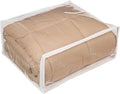 FBA Set of 5 Clear Vinyl Zippered Storage Bags 24x20x11 Inch
