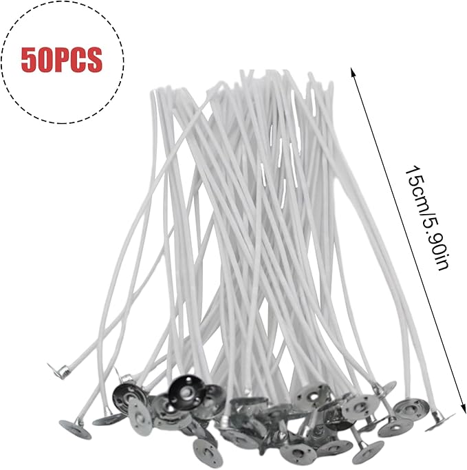 Genérico Candle Wicks,Candle Making Wicks - for Pre-Waxed Candles,Soy Candle Wicks Kit for Crafts, Cotton Candle Wicks, Candle Making Supplies