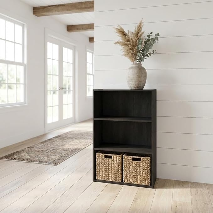 Furnifact Americano Bookcase with Sturdy Wood Construction, Stylish Modern Design, and Versatile Storage Solution for Home and Office Use
