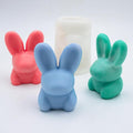 Easter Candle Bunny Silicone Molds Rabbit Resin Soap Wax Candle Wax Making Mold Silicone Shapes for Candles Resin Making Moldes De para Velas De Silicona para Velas