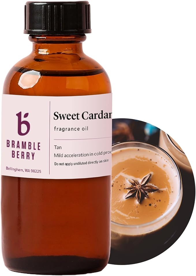 Bramble Berry Sweet Cardamom Chai Warm Tea & Spice Scent for Soap Making, Candles, Lotion, Bath Bombs & Perfume | Skin Safe, Vegan, Paraben & Phthalate Free, DIY Craft Essential