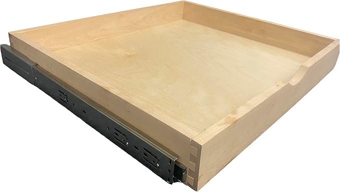 COUVER DIY Non-Assembled Birch Wood, Pull-Out Cabinet Organizers, Under Sink Organizers for Bathroom & Kitchen, Cabinet Slide-Out Organizers and Storage, Soft Closed Rail, 21 inch