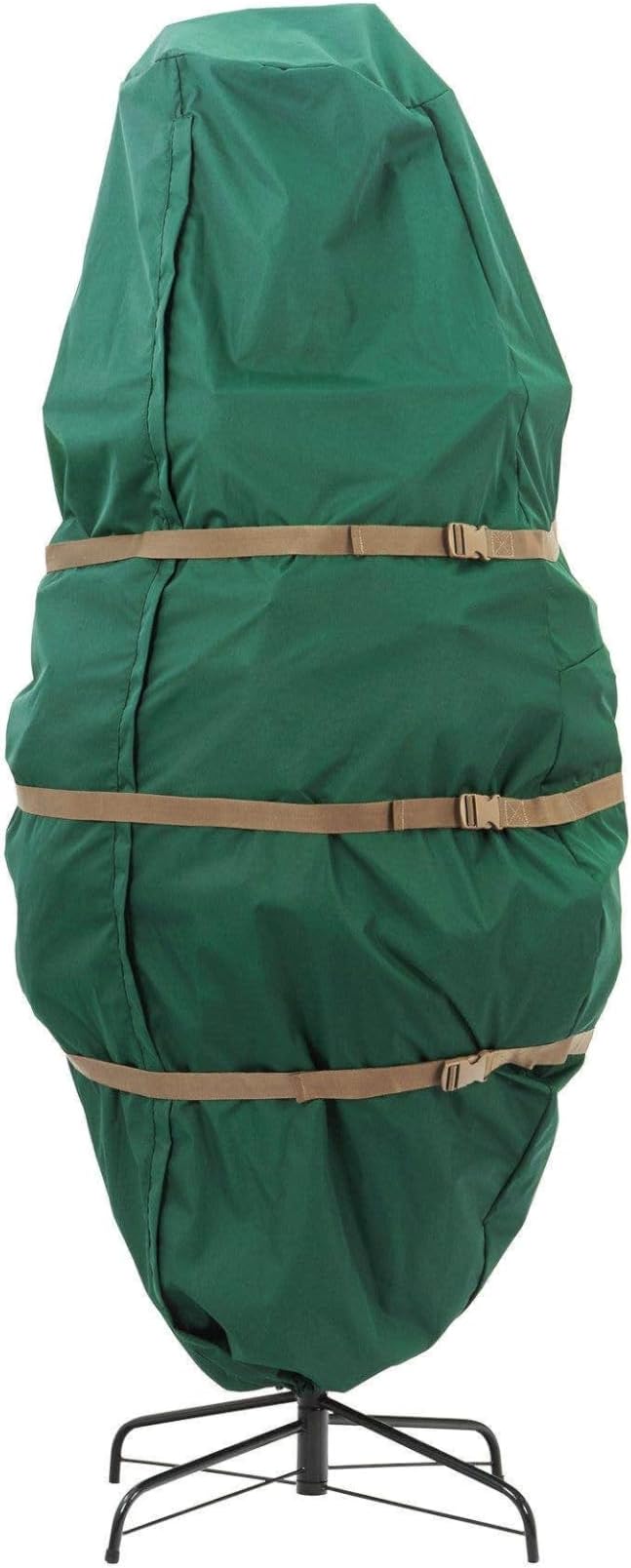 Covermates Keepsakes Upright Christmas Tree Storage Bag – Heavy-Duty Holiday Closet Cover Trees – Durable 300D Polyester with Cinch Straps & Zipper Access – Christmas Tree Bags Storage, Green