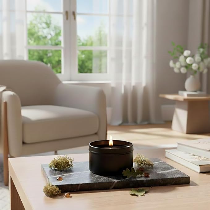 RUTH & ROSE | Desert Sage | 100% Beeswax Scented Candles for Home, 8oz, +65 Hours Burn Time, Aromatherapy Non Toxic Candles, Gift for Women & Men, Made in USA, Perfect for Travel or Gifting