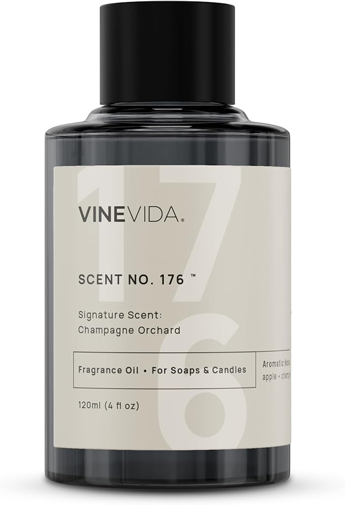 VINEVIDA [4oz] Champagne Orchard; Fragrance Oil for Candle Making and Soap Making - Premium Candle Scents for Soy Candles