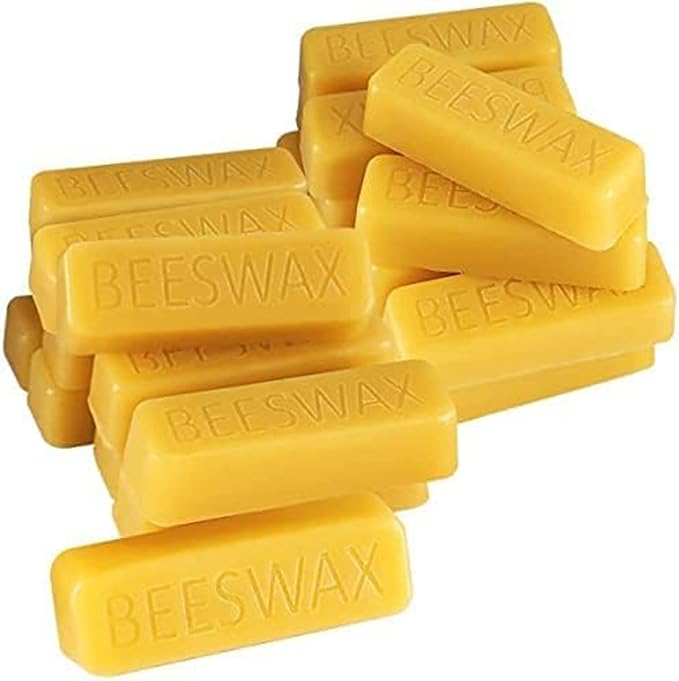 TooGet 36Pcs Yellow Beeswax Bars, Natural Beeswax Block Bees Wax Pure Bar Wax for Candle Making, Skincare, Furniture Polish, DIY Crafts - 40 OZ
