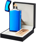 SKRFIRE USB Rechargeable Plasma Lighter – High-Power Arc Lighter with Digital Battery Indicator, Touch Ignition & Windproof for Candle, BBQ, Camping & More (Blue Ice)