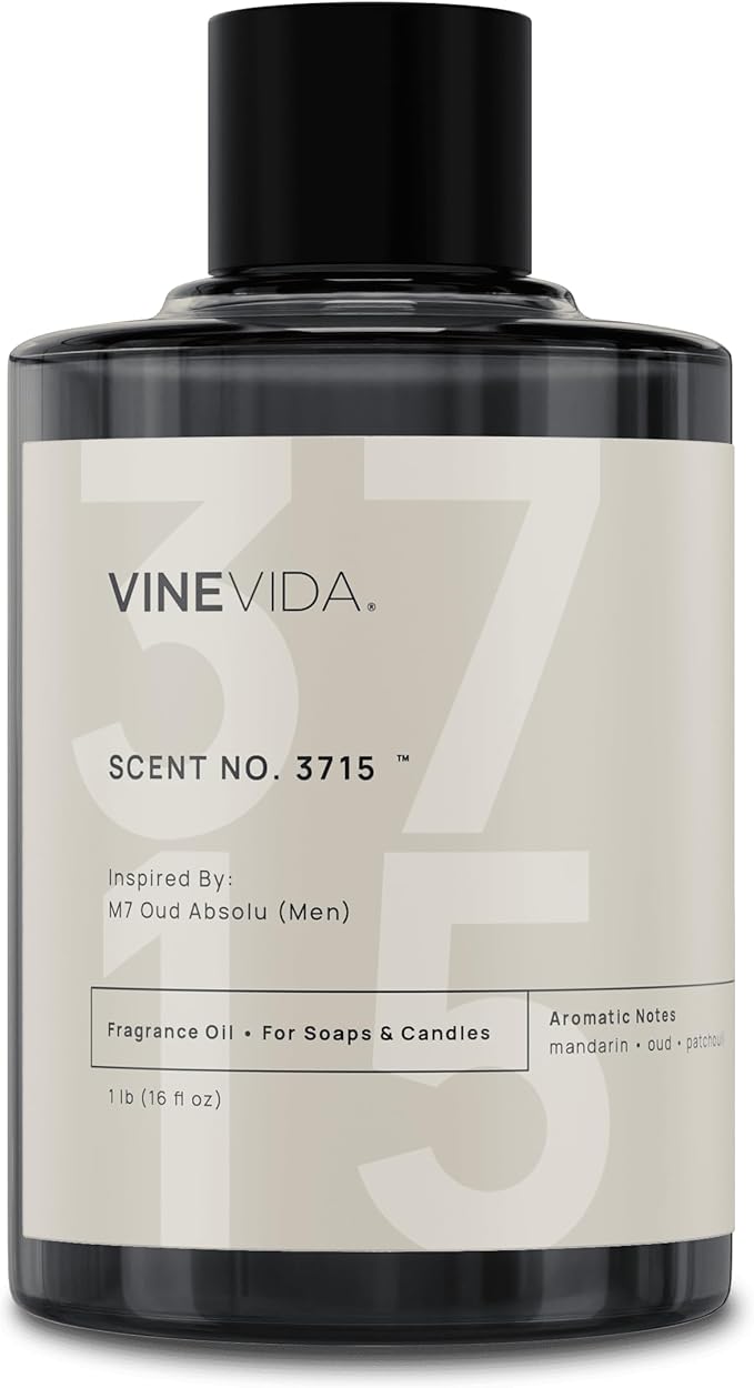 VINEVIDA [16 Oz] Inspired by: M7 Oud Absolu (Men); Fragrance Oil for Candle Making and Soap Making - Premium Candle Scents for Soy Candles