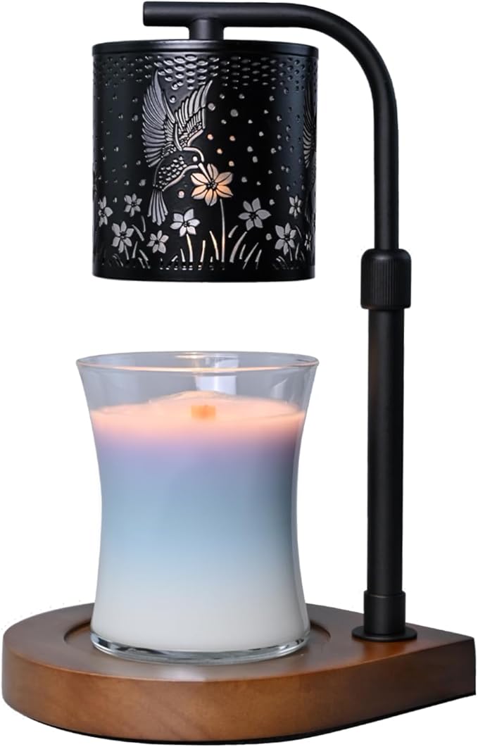 Eandisom Candle Warmer Lamp Timer - Hummingbird Candle Lamp Warmer, Birthday Gifts for Women, Mothers Day Gifts for Mom, House Warming Gifts New Home, Candle Warmer for Jar Candles with 2 Bulb