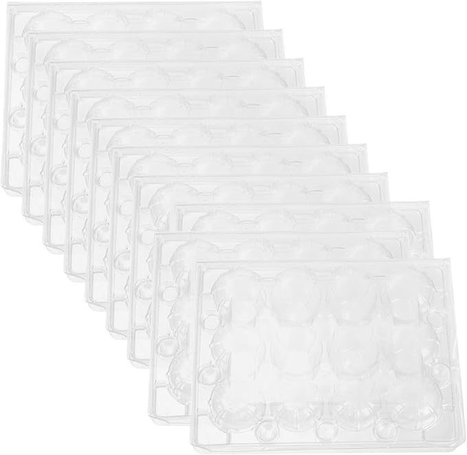 120pcs Plastic Quail Egg Cartons Portable 12-compartment Egg Holder Trays for Kitchen Storage and Farm Use Reusable Quail Boxes for Refrigerators and Market Display