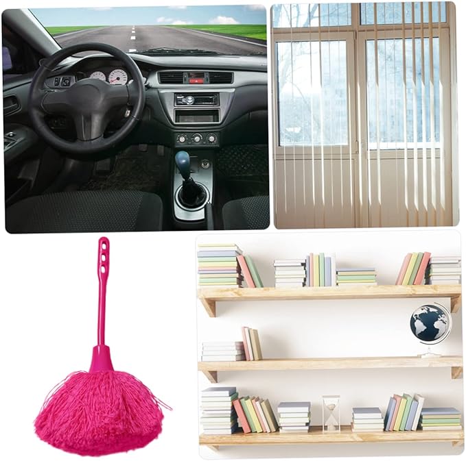 2pcs Handheld Duster Handle Reusable Cleaning Tool for Home Car Furniture and Electronics for Cobwebs Blinds and Narrow Spaces Easy Storage Design