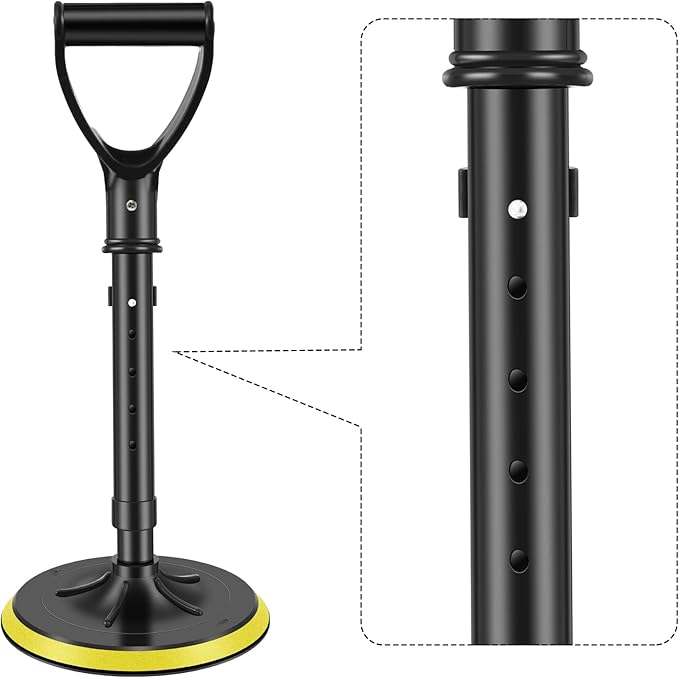 Mobility Aids Tool for Elderly, 17.3"-21.6" Height Adjustable Mobile Standing Aid Device for The Senior,Portable Stable Supports Equipment to Assist The Elderly in Getting Up from The Floor/Ground