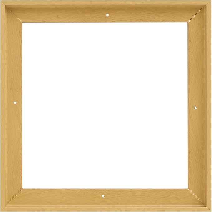 Pixy Canvas Floater Frame 15x15 for 3/4 (0.75) inch Deep Canvas Paintings/Canvas Prints/Wood Canvas Panels/Wall Art/Wall Decor/Home Decor/Artwork (Light Maple, 15 x 15 inch, Square)