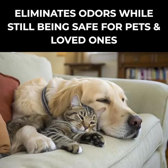16 oz. Powerful Fresh Linen Fabric & Upholstery Deodorizer & Freshener. Home Odor Eliminator For Strong Odor. Pet Safe. Vacuuming Powder Use for Furniture,Carpet,Rug,Mattresses,Cat Litter