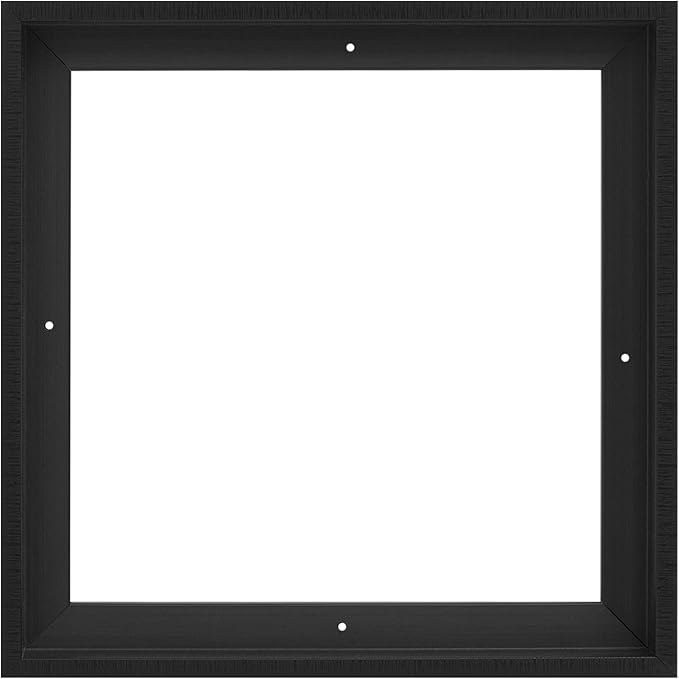 Pixy Canvas Floater Frame 27x27 for 1-1/2 (1.5) inch Deep Canvas Paintings/Canvas Prints/Wood Canvas Panels/Wall Art/Wall Decor/Home Decor/Artwork (Black Stripe, 27 x 27 inch, Square)
