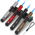 4 Pack Torch Lighter, Long Lighter, Adjustable Multipurpose Refillable for Grill BBQ