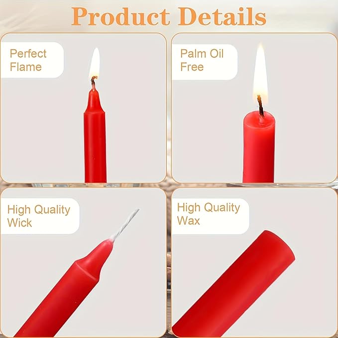 100 Pack 4 Inch Multi-Colored Spell Chime Candles-Assorted Color Chime Candles Taper Candles,Mini Taper Candles for Rituals, Prayer, Birthdays, Meditation, Altar, Spells, Chime Candles-10 Colours