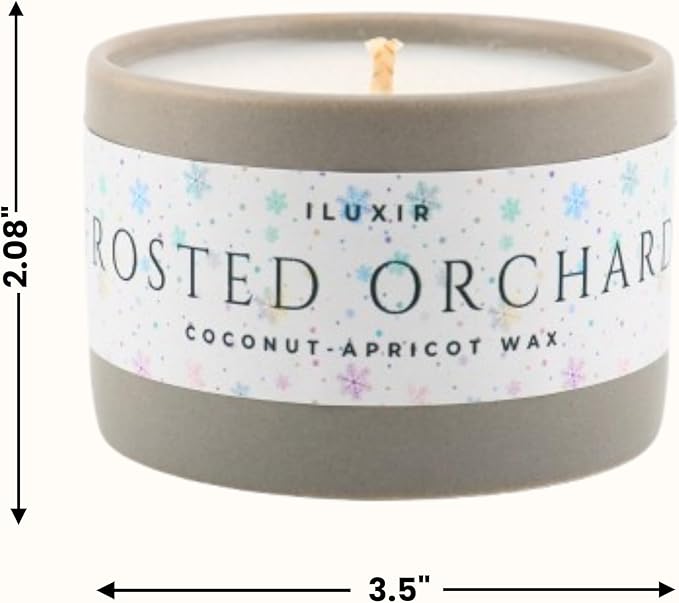 Frosted Orchard Luxury Candle for Fall Décor – Refreshing Scented Candles with Citrus Pine Juniper & Sage– Handcrafted Non-Toxic Candles, Phthalate-Free Cruelty-Free Coconut Wax Candle (5 oz.)