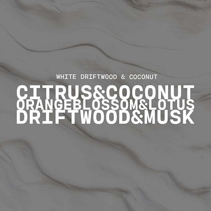 Milkhouse Candle Company - White Driftwood & Coconut - Creamery Collection - 16oz Double Cotton Wick Soy Candle with Beeswax - Long Burn Time, Made in The USA - Non Toxic, Premium Scented Candle