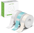 NELKO Genuine P21 Label Maker Tape, Adapted Label Print Paper, 14x40mm (0.55inx1.57in), Standard Laminated Labeling Replacement, Multipurpose of P21, 180 Tapes/Roll, 3-Roll, Grey/Brown/Green