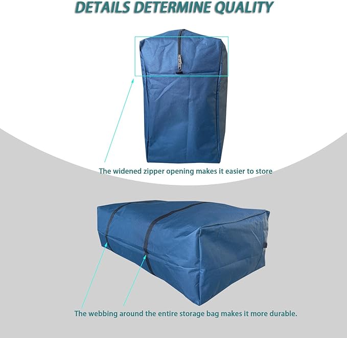 Extra Large Heavy Duty Storage Bags Moving Bags Tote Space Saver Travel Duffel Bag, Made of Tough 600D Oxford Cloth for Moving, Traveling, Camping, Holiday Decoration Storage