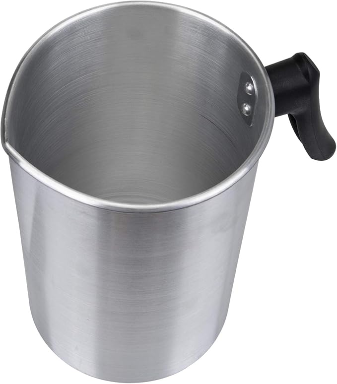 Yarlung 4 Pounds Candle Making Pouring Pot, Aluminum Construction Candle Making Pitcher Dripless Pouring Spout Wax Melting Pot with Heat-Resisting Handle
