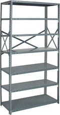 Quantum Storage Systems 75-1236-7 IRONMAN Solid Heavy Duty 7 Shelves 75" H x 36" W x 12" D