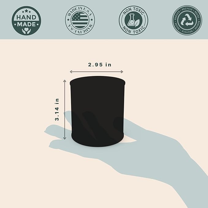 Wick & Star Vegan Non-Toxic, Wood Wick, Natural Coconut Soy Wax Aromatherapy Candle, Clean Burning (Palo Santo)