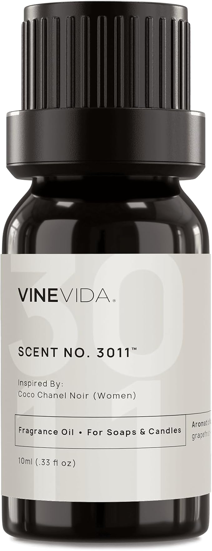VINEVIDA Scent NO. 3011 Fragrance Oil - 10mL - Inspired by: Coco Noir (Women); Candle Fragrance Oil for Soy Candles - Soap Making Scents