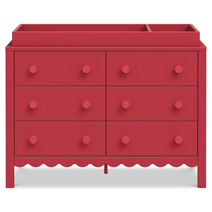 Davinci Universal Wide Removable Changing Tray in Strawberry Red
