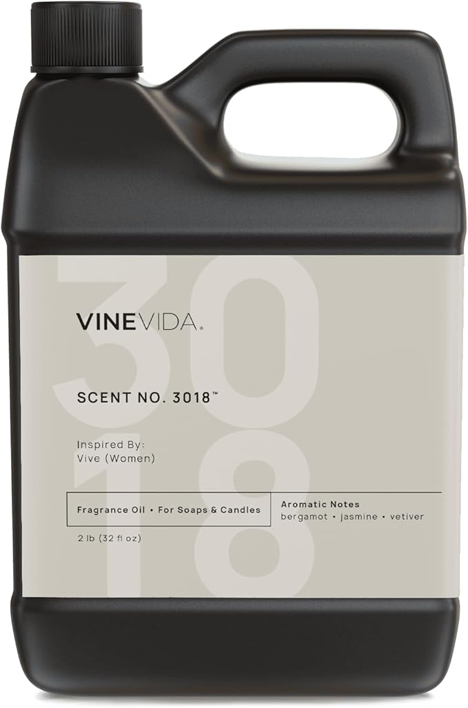 VINEVIDA Scent NO. 3018 Fragrance Oil - 32oz (2lbs) - Inspired by: Vive (Women); Candle Fragrance Oil for Soy Candles - Soap Making Scents