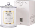 Chloefu LAN Warm Amber Candle, Scented Candles Gifts for Women & Men, Amber Oil, Cotton Wick, Natural Soy Wax for Clean Burning, Luxury Home Decor, Non-Toxic, Glass Jar Candle, 70 Hour Burn, 10 oz