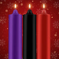 3 Pcs Valentine's Day Large Low Temperature Candles Dripping Decorative Candles for Valentine's Day Gifts Wedding Centerpieces, Romantic Dinner & Home Decor, Low Heat Safety Wax