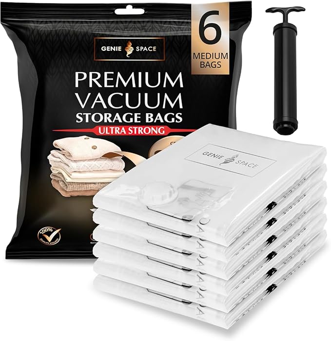 Genie Space - Premium Bags - Medium - 6 Pack
