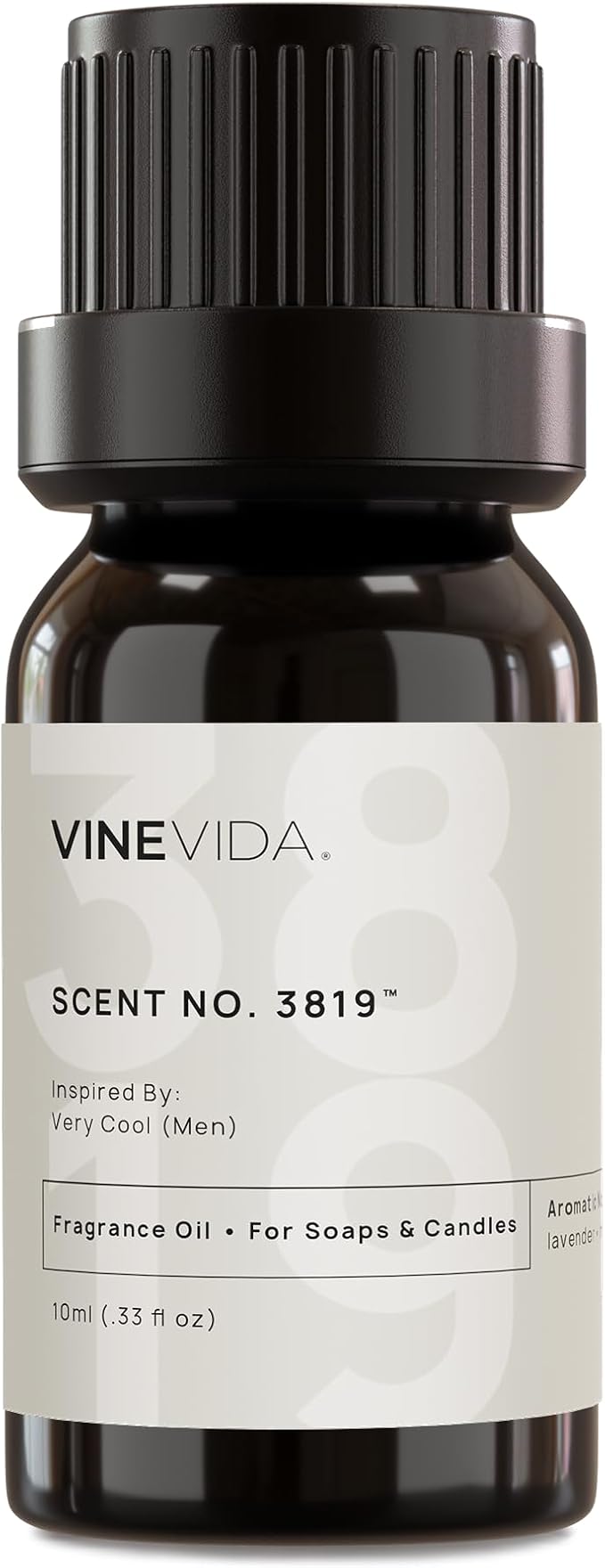 VINEVIDA [0.33 Oz] Scent No. 3819 Inspired by Very Cool (Men); Fragrance Oil for Candle Making and Soap Making - Premium Candle Scents for Soy Candles