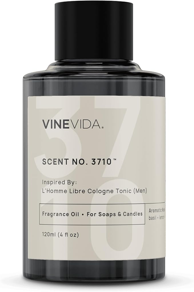 VINEVIDA [4 Oz] Inspired by: L'Homme Libre Cologne Tonic (Men); Fragrance Oil for Candle Making and Soap Making - Premium Candle Scents for Soy Candles