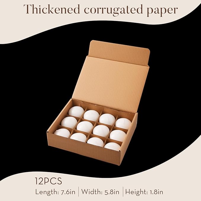 1.75 inch White Floating Candles, 12 Pack 5-6 Hours Long Burning Floating Candle, Burn Clean & Unscented Floating Candles for Centerpieces,Wedding, Christmas