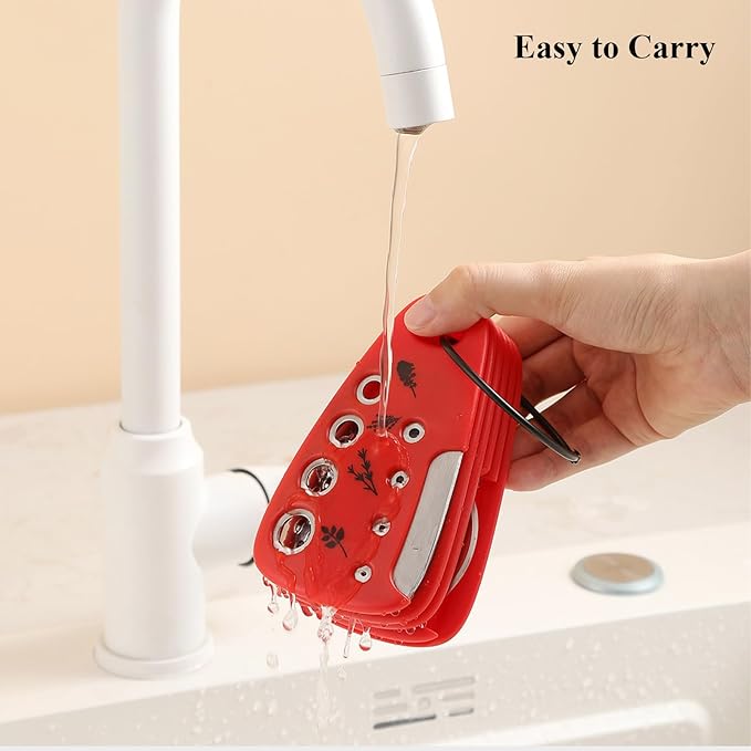 Kitchen Gadgets Set 6 Pieces, Space Saving Cooking Tools Kitchen Accessories-Garlic/Ginger Grinder, Cheese Grater, Vegetable/Fruit Peeler, Pizza Cutter, Herb Stripper, Bottle Opener, Gadgets Gift Set