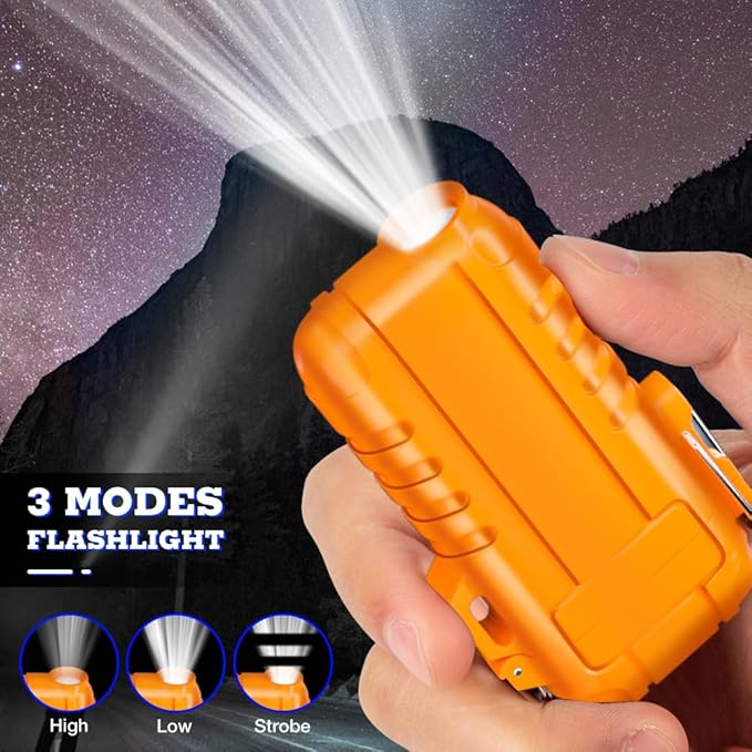LcFun USB Rechargeable Electric Arc Lighter Windproof Plasma Lighters with LED Battery Display, Waterproof Matches with Flashlight for Camping, Survival Tactical Gear