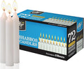 Ner Mitzvah Shabbat Candles - Traditional Shabbos Candles - 3 Hr. - 72 Ct.