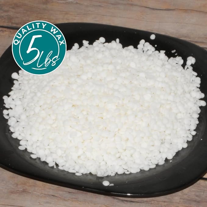 Soy Wax Beads for Candle Making | 5lb Soy Candle Wax Pastilles | Smooth Blend for High Load Fragrance Formulation |Candle Making Supplies