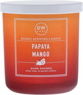 DW Home Papaya Mango Scented Candle, Tropical Fruit Fragrance with Juicy Mango & Papaya Notes, 9oz Single Wick Jar Candle, Long Burn Time Home Fragrance Candle