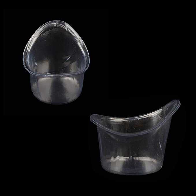 YouU 100 Pcs Non Sterile Disposable Plastic Eye Wash Cups Portable Disposable Measuring Cup 5ml Eye Flush Cleaning Cups Vials for Storage or First Aid Kit Use