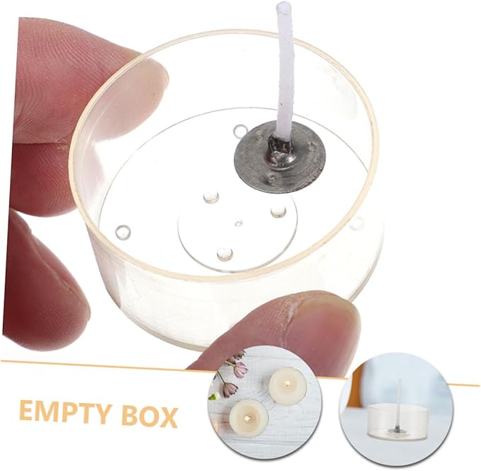 NUOBESTY 1 Set Candle Making Kit with Round Containers and Stable Wicks Candle Wicks Molds for DIY Projects for Beginners and Professionals Create Beautiful Home Decor