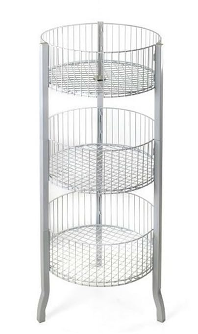 AMKO 3332-W 3-Tier Bin, White