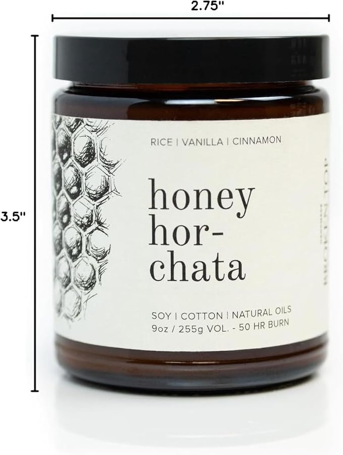 Broken Top - Honey Horchata | 9 oz. Rice, Vanilla & Cinnamon. Pure Soy Wax Candle. 50-Hour Burn Time. Natural Cotton Wick, Vegan, No Parabens, No Phthalates