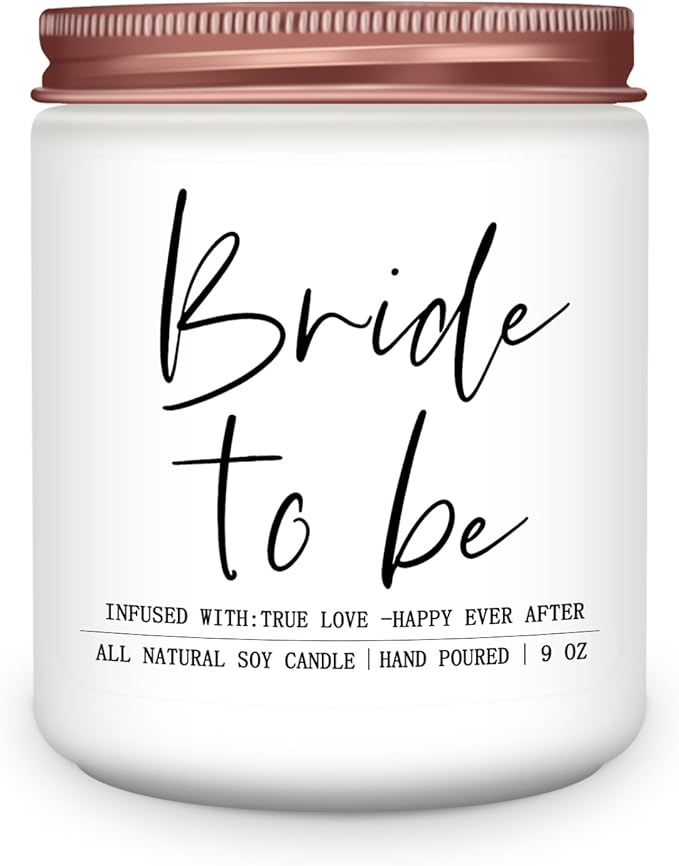Bride to Be Gifts for Women,Unique Engagement Anniversary Wedding Candles Gift for Her,Bridal Shower Scented Candle for Bride