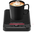 Fast Heating Coffee Mug Warmer,POLEDY Auto Shut Off Cup Warmer, Electric Beverage Warmer for Tea, Milk, Cocoa with 2-12H Timer, 3-Temp Settings Candle Warmer Plate, Black Smart Candle Melter