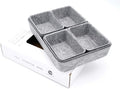 Welaxy Office drawer organizers trays felt storage bin organize dividers Box Dorm Home for stationery craft junk sorting 7-piece sleek minimalist lifestyle (gray)