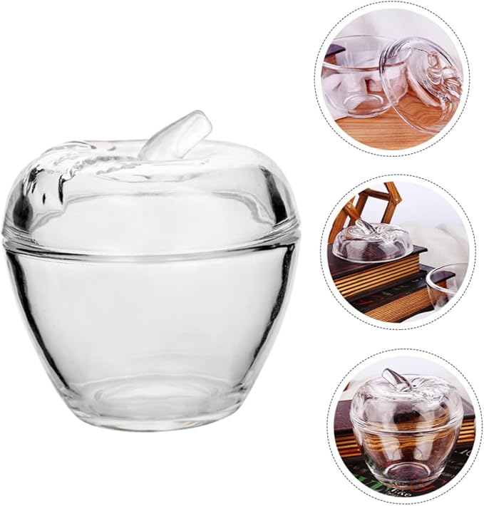 1pc Glass -shaped Storage Jar with Lid Versatile Food Storage Container for Snacks Tea and Candy Compact Sealed Canister for Organized Kitchen and Creative Gifting